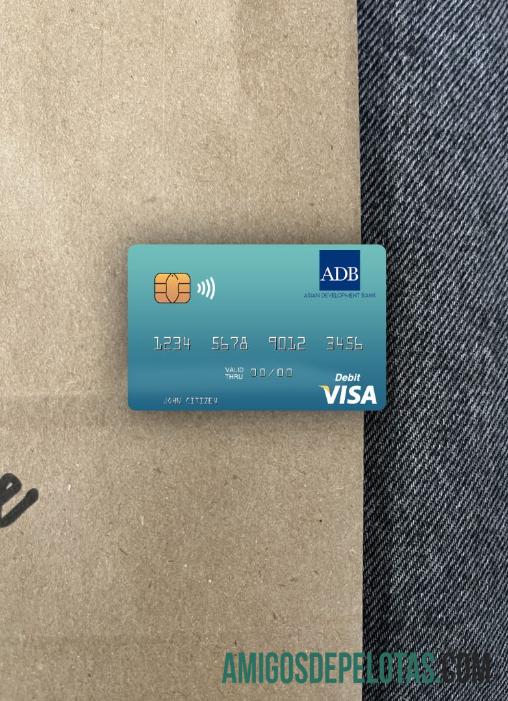 Palau ADB Bank Visa Cartão de Débito Photolook Front exemplo real